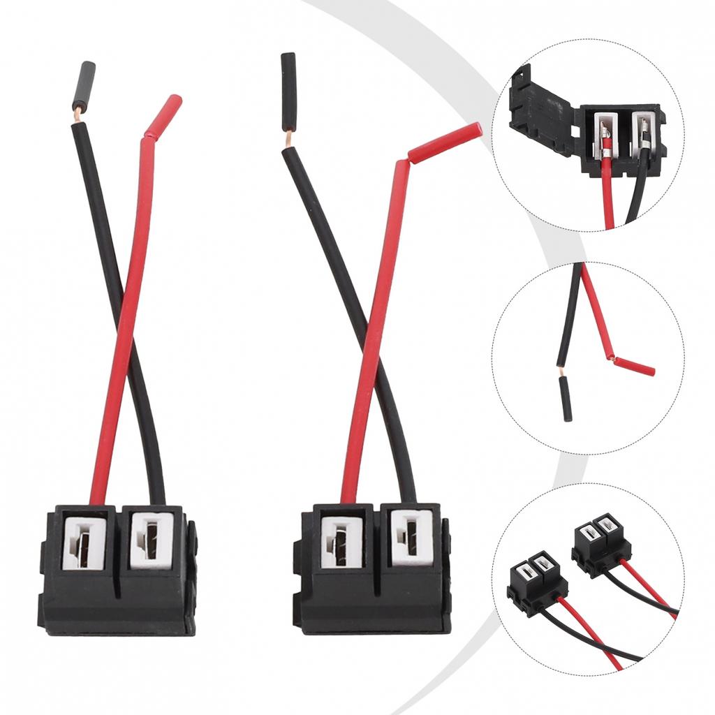 Wear Resistant and Non Deformation 2pcs For H7 LED Headlight Harness Sockets