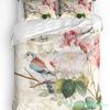 Vintage Brief Vogel Rose Blume Retro Bettbezug mit Kissenbezug Kundenspezifisches 3-teiliges Bettwäscheset Bettdeckenbezug Doppelbett Heimtextil