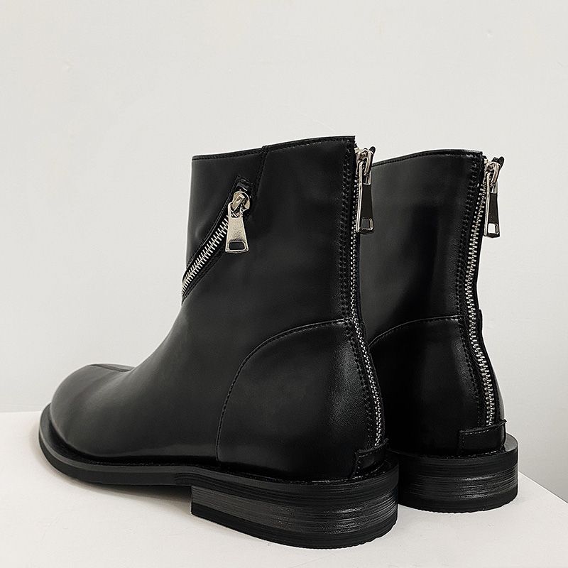 New High Top Boots Fashion Casual Versatile High Top Men Shoes Motorcycle Boots Comfortable Breathable Winter Non-slip Shoes