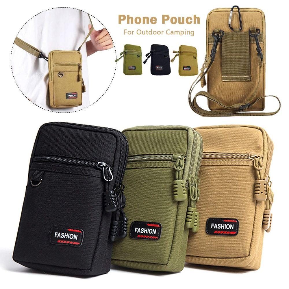 1Pcs 7 Inch Belt Waist Bag Wear-resistant Waist Fanny Pack Durable Phone Pouch for Outdoor Camping