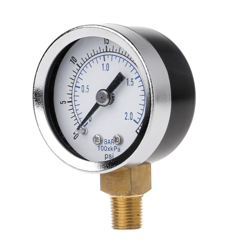 Low Pressure Hydraulic Gauge  Scale Pressure Gauge 1/8" BSPT thread for   Compressor Oil Water Gas Compact