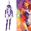 Titans Cartoon Teen Starfire Cosplay Costume Bodysuit Anime Heroes Roleplaying
