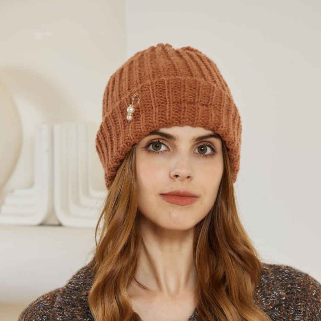 

Thick Knit Hat For Children In Autumn And Winter Thick And Warm Big Head Circumference Woolen Hat one size for all