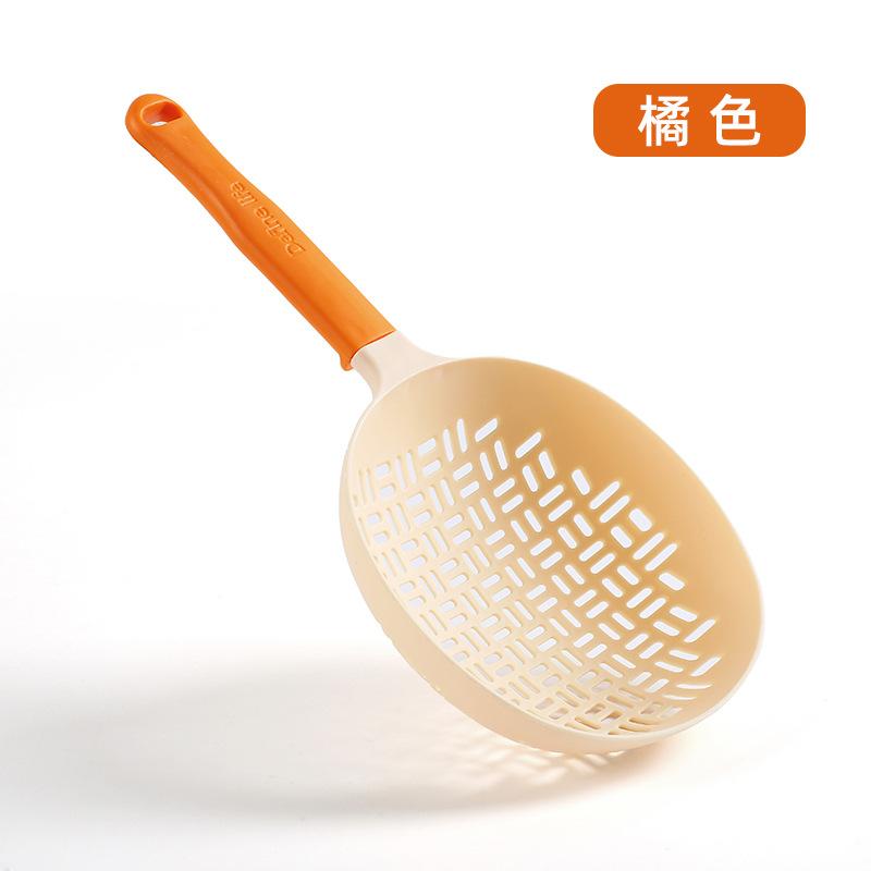 Silikon Großes Sieb Küche Nylon Langer Griff Integriert Mein Löffel Knödel Wonton Hochtemperaturbeständig Abgießsieb