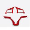 For Nissan Altima Versa Sentra KICKS Red ABS Car Interior Steering Wheel Trim 3X