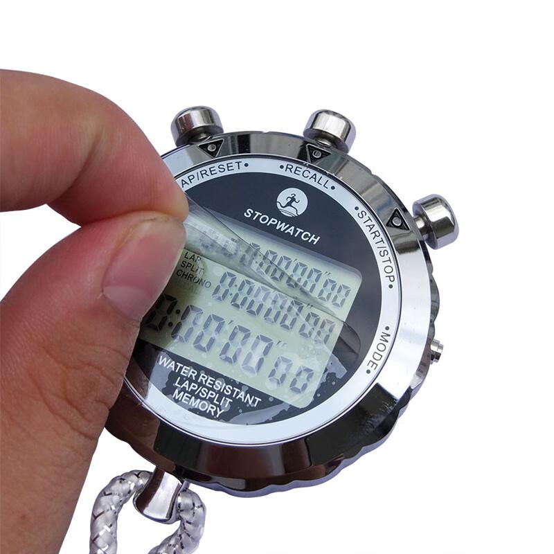 

PURSUN PS-6100 Three-Row 100-Lap Metal Stopwatch
