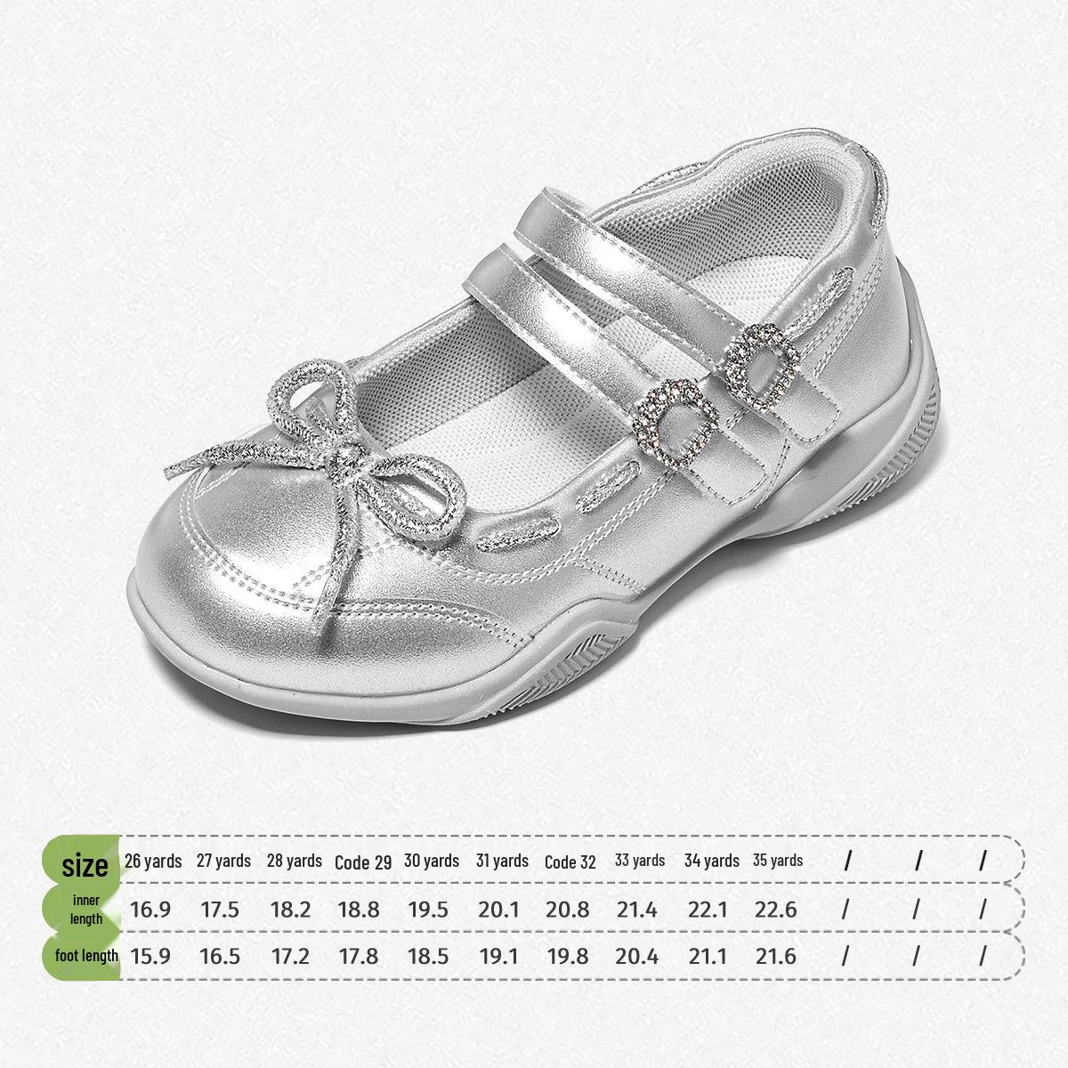Snuffy Spring 2026 Little Girls  Breathable Mary Jane Ballet Dance Shoes Size 37