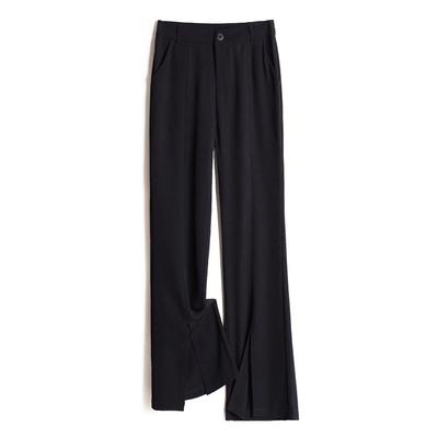 Suit Slit Flared Pants for Women Spring Autumn Summer New High Waist Slimming Draped Casual Pants