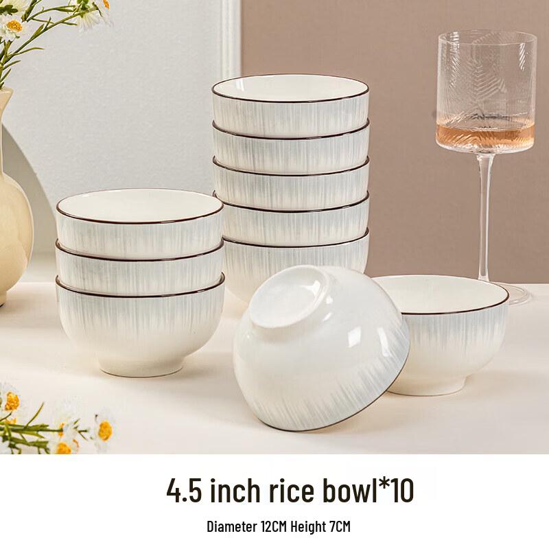 Qiwei 2-Person Cream Style Ceramic Dinnerware Set