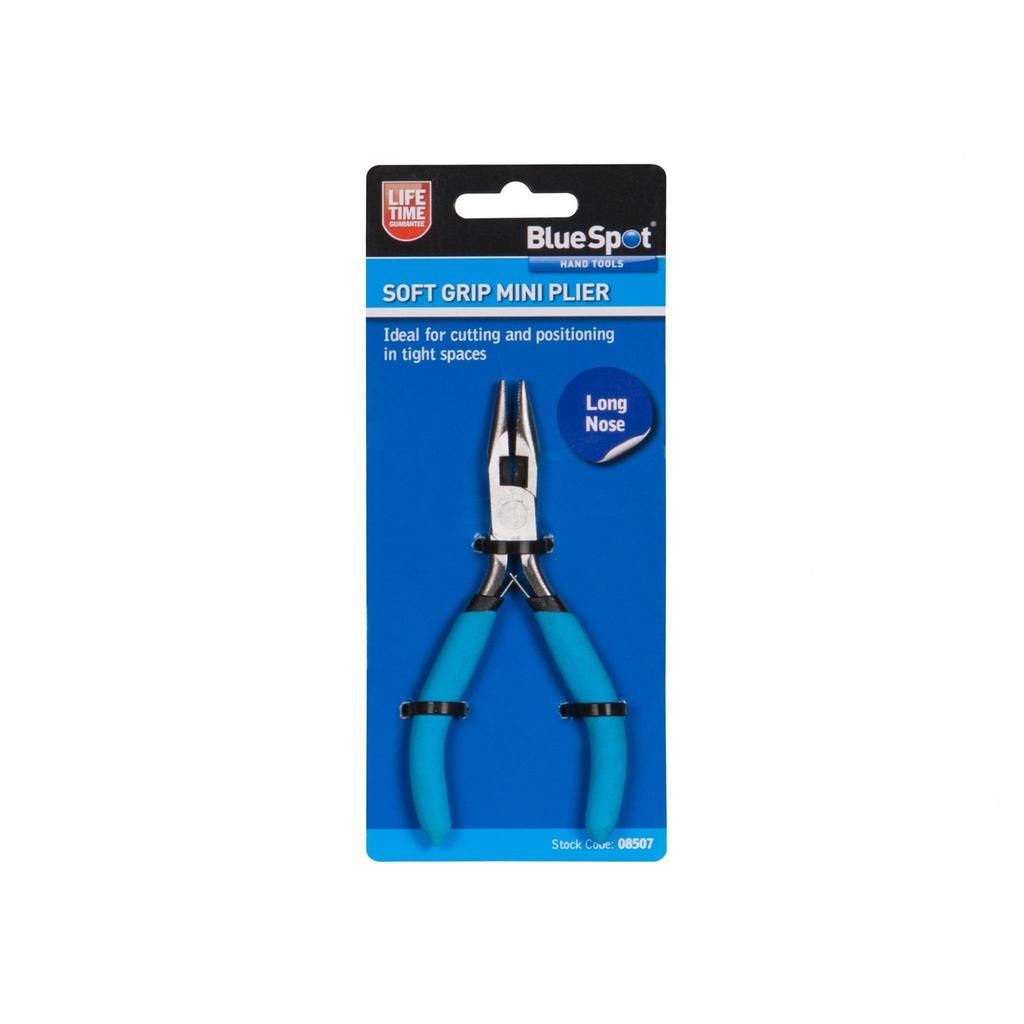 Pinze Mini a Becchi Lunghi con Impugnatura Morbida Bluespot Tools