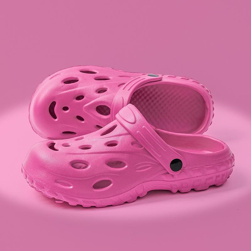 

Супермягкие перфорированные туфли на толстой подошве из ЭВА для мужчин, для ношения летом, противоскользящие и устойчивые к запаху, сандалии для пар, увеличивающие рост 36-37