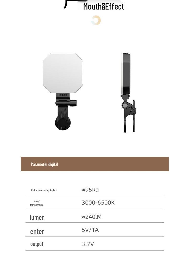 F01 Magnetic RGB Pocket LED Light for Live Streaming and Photography