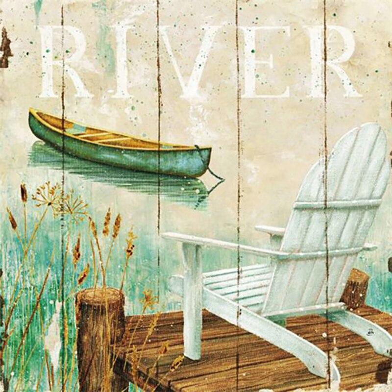 New 5D DIY Diamond Painting Lighthouse Diamond Embroidery Sea View Cross Stitch Full Round Drill Home Decor Manual Gift