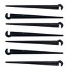 100 Stück 11 cm Bewässerungs-Tropf-Stützstäbe C-Form Fixe Stielhalter Halterung für 4/7mm Tropfbewässerungsrohr Einführen in den Boden