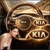 1 Peça Emblema Decoração Volante Carro Distintivo Estilo Automotivo Para Sauer CUB CEED Cerato Forte K8 K900 Optima Picanto RIO VG Ray EV