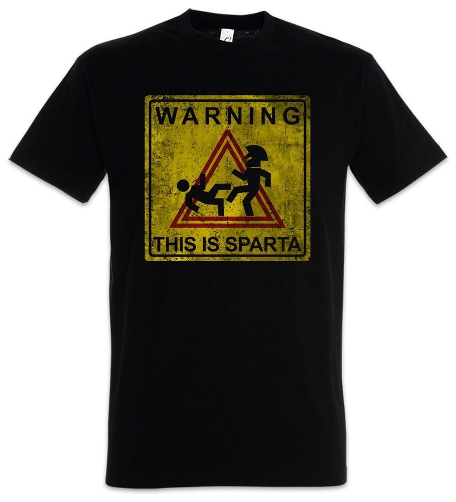 

Warning This Is Sparta Sign Men s T-Shirt This Is Spartans Spartans 2XL
