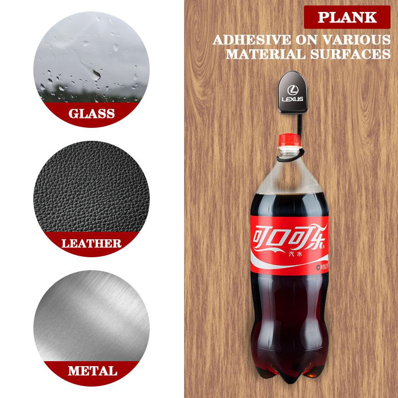 2 st bilkrokar med metall, stor lastbärande krok, glasögonhållare för Lexus F-SPORT RX300 IS200 IS250 ES350 CT200h UX250h NX300h RX350