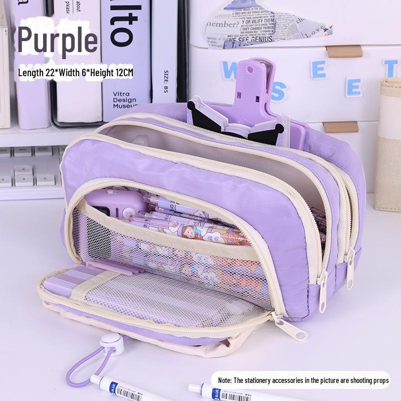 High-End Ins-Style Drawstring Pencil Case: Large Capacity, Dirt-Resistant Stationery Box for Primary & Junior High School Students