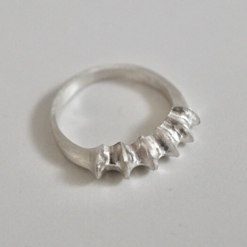 vacactsilver several pointed ring