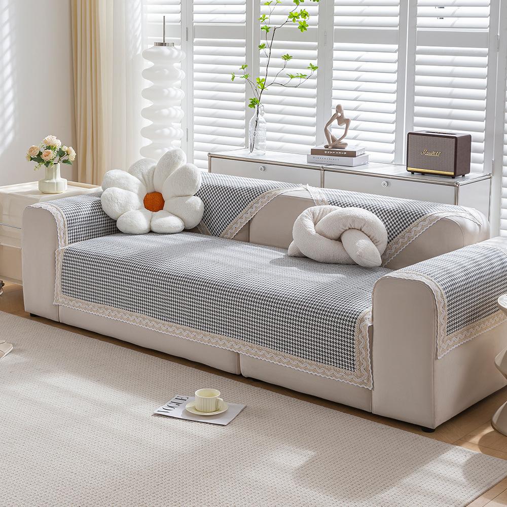 Подушка для дивана из хлопкового льна Four Seasons Universal Weaving Plaid Non Slip Sofa — фото 13