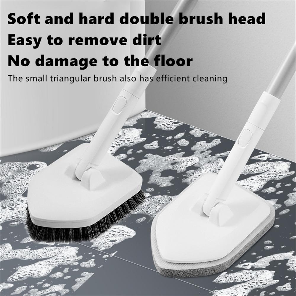 Double Heads Dusting Cleaning Brush Set Window Cleaner Tools Bathroom Cleaning Scrub Wiper Sponge Brush Household Kitchen Tool