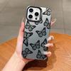 ins Premium Sense Black Butterfly Applicable to Apple 14promax Mobile Phone Case iPhone13 New 16/15 Women's 11