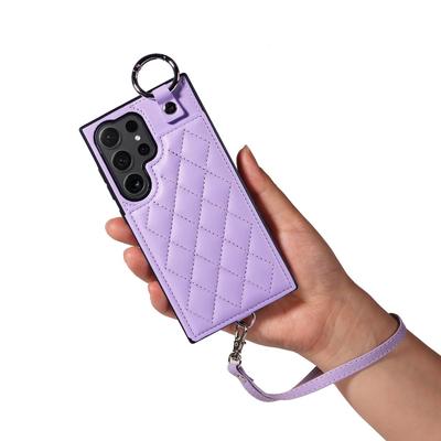 Funda para teléfono con correa tarjetero para Samsung Galaxy S23 S21 FE S24 S22 Ultra A15 A23 A52S A25 A33 A34 A35 A54 A55 5G A05 A05S A24 4G