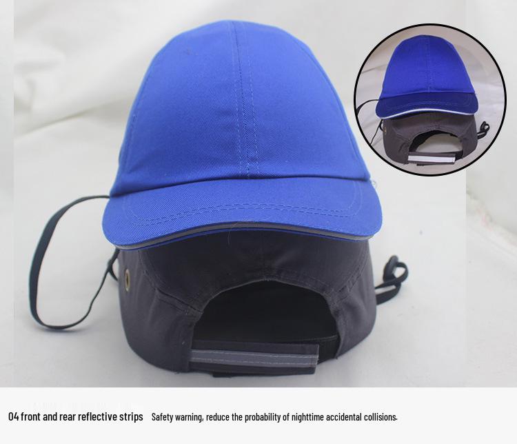 Four-Hole Lightweight Safety Helmet – Summer Brim Cap for Construction and Welding