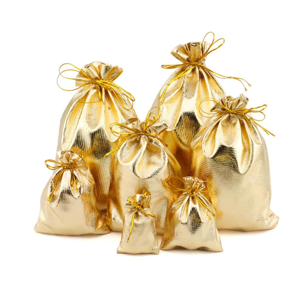 100PCS Drawstring Bags Jewelry Earphone Candy Storage Bag