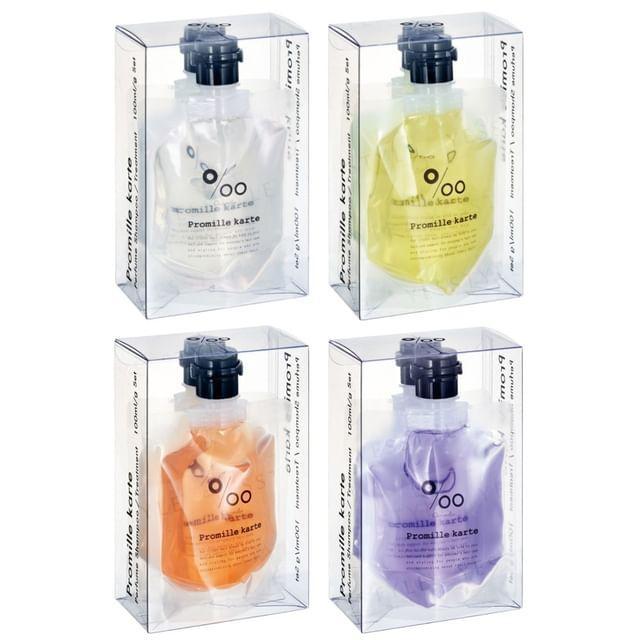 Promille - Karte Perfume Shampoo Treatment Set No.5 Purple - 100ml + 100g