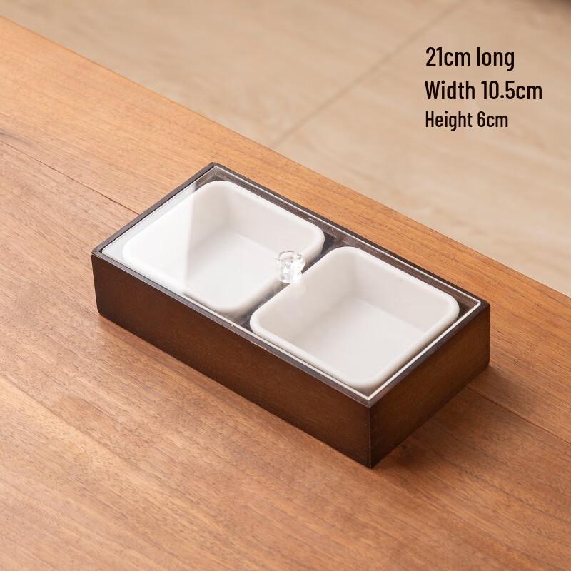 MOLUONA Nine-Compartment Wooden Snack Platter