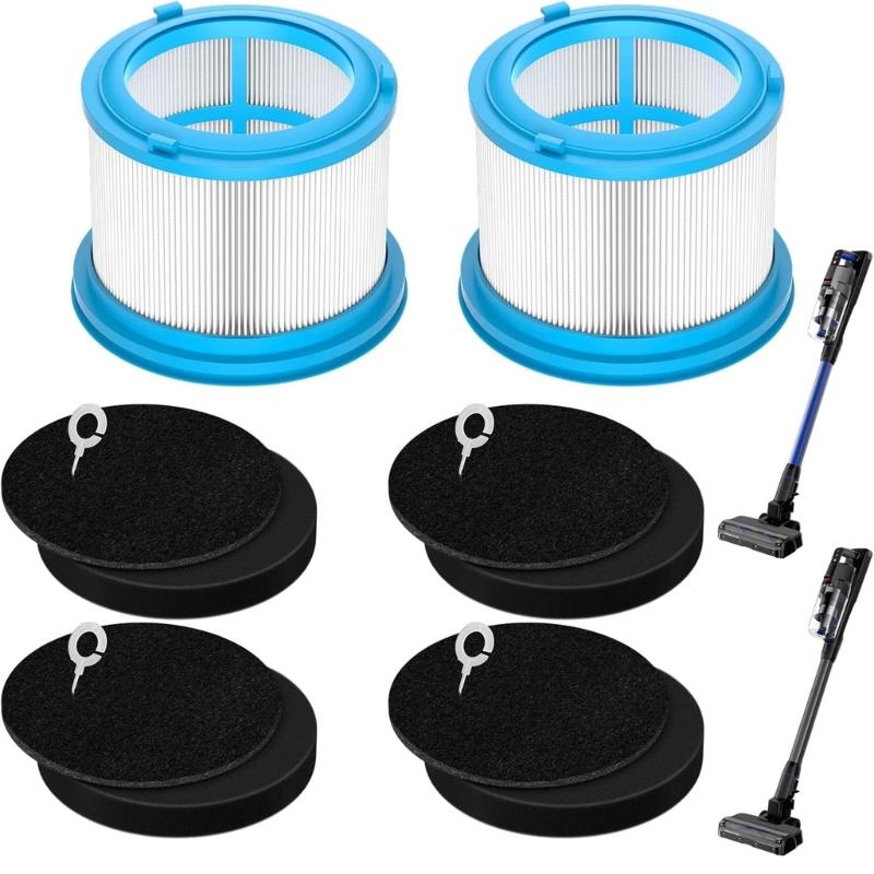 Plastic Filter Set Household Vacuum Spare Part Plastic Vacuum Filter Component Suitable for Household Dirt and Debris