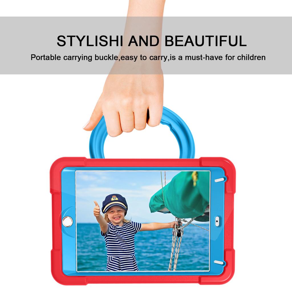Funda Case For iPad Mini 4 5 7.9inch 360° Rotation Stand Cover Model A1538 A1550 A2124 A2125 A2126 A2133 With Handle Grip EVA PC