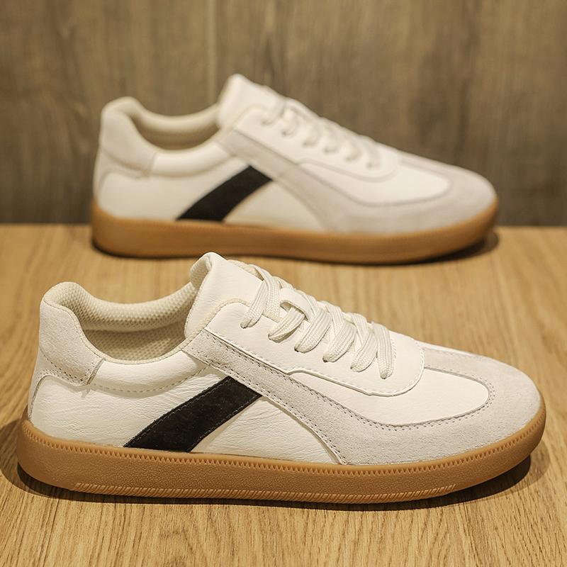 Men's Shoes Trend Versatile Forrest Board Teenagers Genuine Leather Sports Thick Sole Height Increasing Retro Casual Training