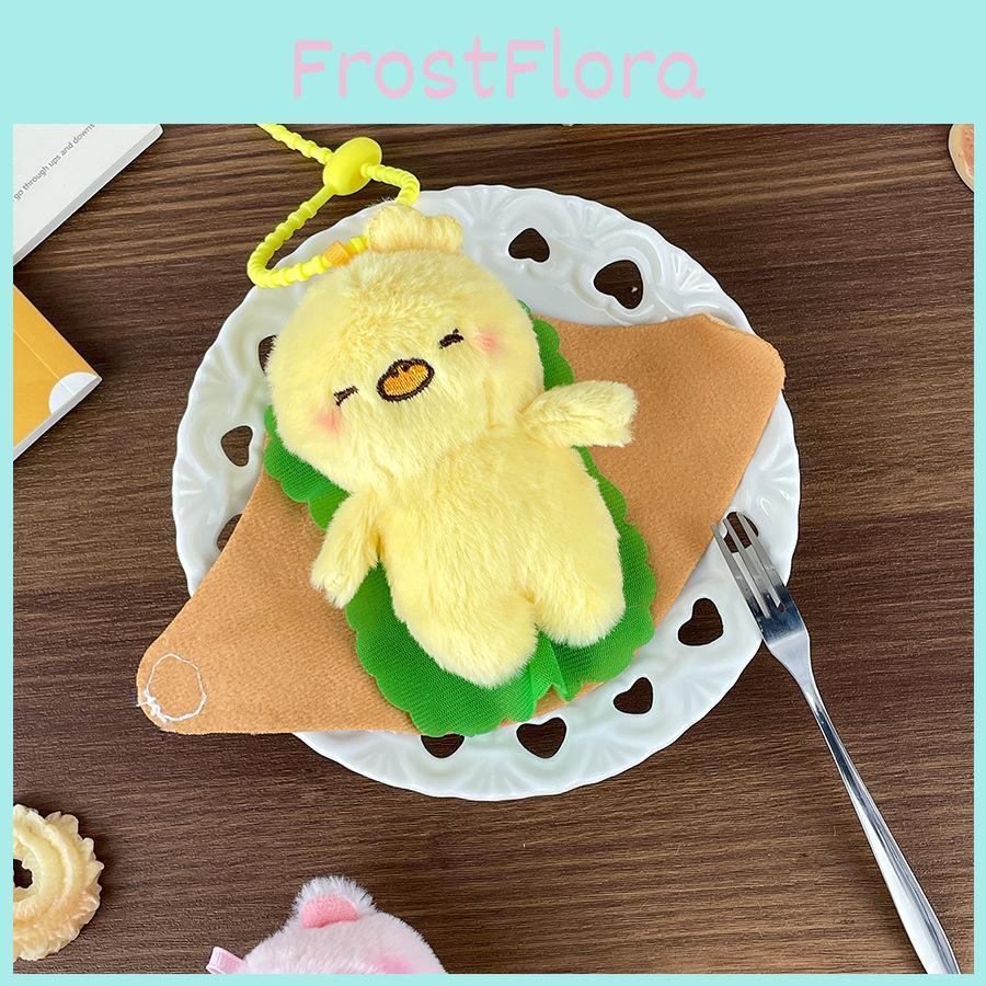 Cute Pancake Capybara Plush Toy Keychain With Soft Pp Cotton For Animal Lovers