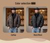 Amerikanische Workwear PU-Leder Herren Daunenjacke - Winterkollektion 2025, High-End Trendmarke.