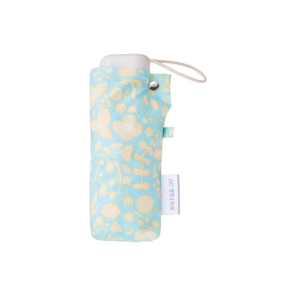 Moonbat Folding Flat Small for Commuting and School [Esta] Women's Umbrella, Mini, Garden, 31-230-10345-22, Blue,