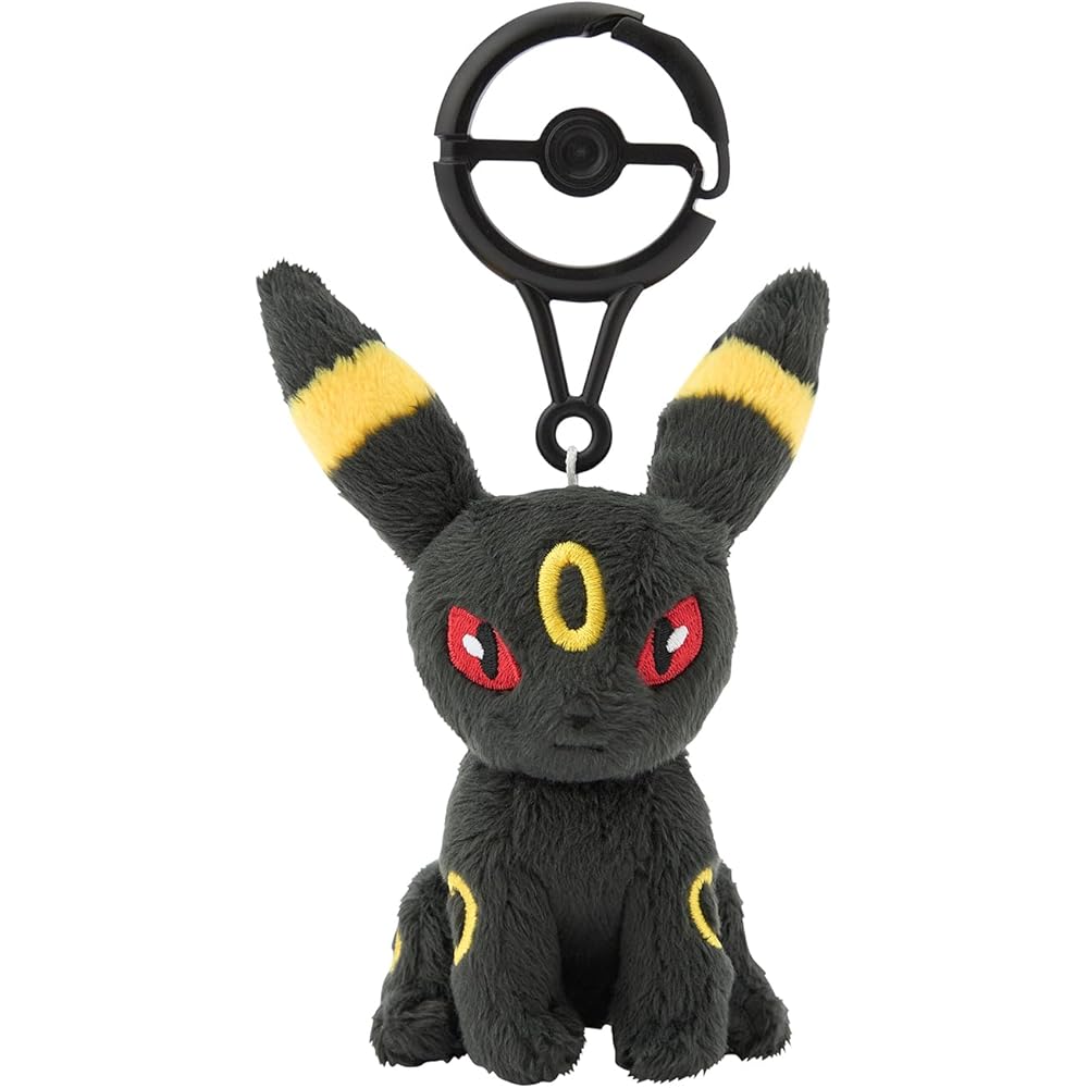 Pokemon Center Original Blacky Mascot with Carabiner Keychain Plush Toy