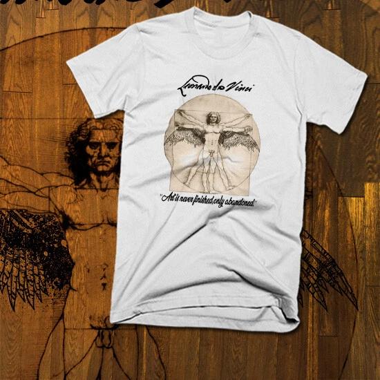 

Leonardo Da Vinci T-Shirt Vitruvian Man Art Legend Influencer Of Modern Art Dali S