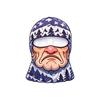 Novelty Old Man Face Ski 3D Full Print Full Face Winter Windproof, Sunglasses Not Included