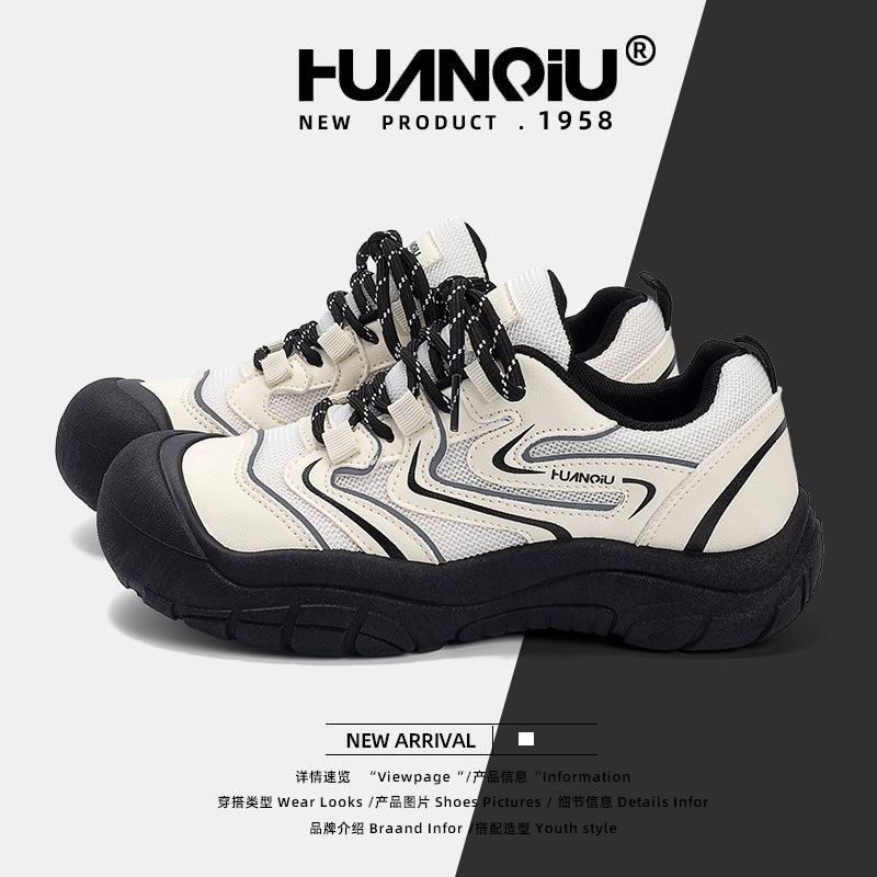 Global thick-soled heightening sneakers women's ZHQ5962 summer new versatile women's shoes mesh breathable hiking shoes