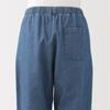 MUJI Washed Denim Easy Tapered Dark Size BE1VNA6S Women's Pants, Navy, S,