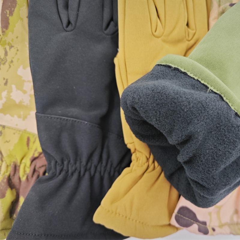 Winter Waterproof Plush Soft Shell Tactical Gloves for Mountaineering, Skiing, and Cycling