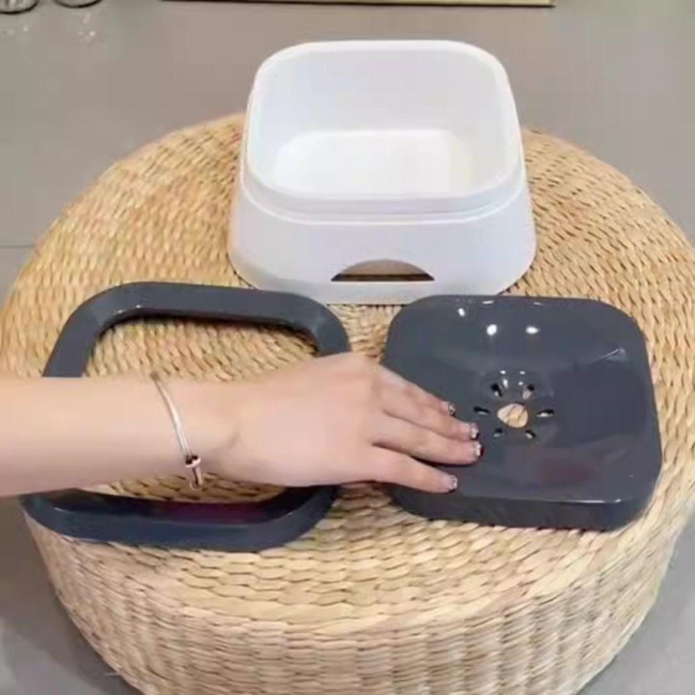 Plastic Pet Drinking Bowls Anti-splash Cat Water Dispenser Pet Feeding Tool Pet Water Bowl  Kitten