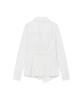MISEKI SEOUL Wrap Pleats Button Shirt White