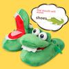 TikTok Style Funny Crocodile Mouth-Opening Fish Slippers - Xiao Di Crocodile Slippers for Dancing