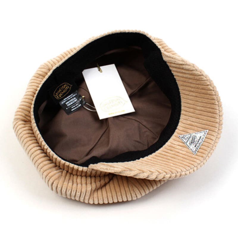 Universal chemistry Bold Corduroy Ivory Newsboy Cap