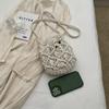 Geantă de mână țesută Fashion Boho Hollow Out Handmade Bucket Crossbody Bag Summer Beach Bag Tricotat Husă pentru telefon