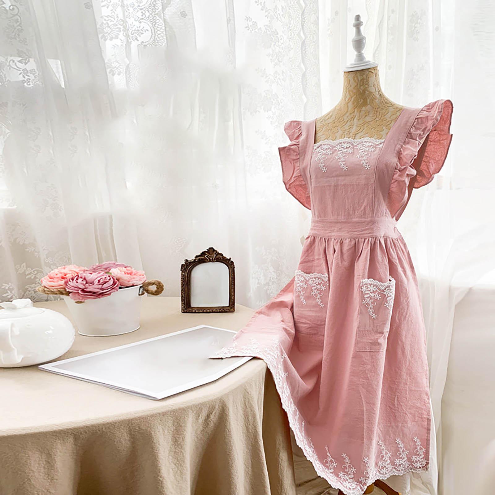 

Женский фартук для выпечки Женский фартук с оборками и розами для выпечки, готовки и рукоделия для женщин