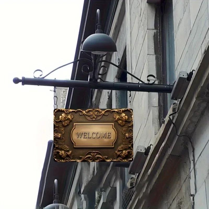 Metal Tin Poster Visual Effect Wall Art Decor Art Painting Retro Plaque Poster for Bar Club Wall Decor Retro Home Wall Plate